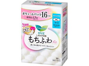 KAO ロリエ しあわせ素肌 もちふわ 昼用30cm 羽付 16個