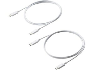 y񂹁zGR Type-CP[u 1m PD 60W 2{ zCg MPA-CCTW10WH USBP[u C to P[u d^bv zp[c Ɠd