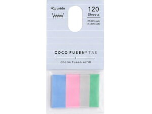【お取り寄せ】カンミ堂 ココフセン タス チャームふせん リフィル ブルーストライプ