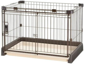 【お取り寄せ】リッチェル もっとお掃除簡単 ペットサークル 90-60 ダークブラウン