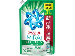 P&G アリエールミライ 消臭プラス 部屋干し 詰替 ウルトラジャンボ980g