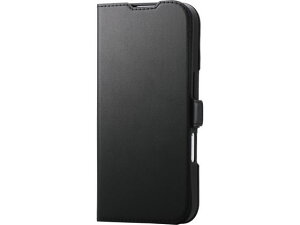 �y�����񂹁z�G���R�� iPhone17 �蒠�^�P�[�X ���� �u���b�N PM-A25APLFMGBK �X�}�[�g�t�H���p�P�[�X �J�o�[ �X�}�[�g�t�H���֘A�i �X�}�z �^�u���b�g�֘A�i