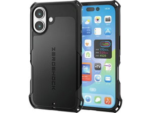 �y�����񂹁z�G���R�� iPhone17 ZEROSHOCK�P�[�X �u���b�N PM-A25AZEROBK �X�}�[�g�t�H���p�P�[�X �J�o�[ �X�}�[�g�t�H���֘A�i �X�}�z �^�u���b�g�֘A�i