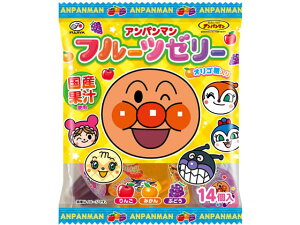 訳あり)不二家 アンパンマンフルーツゼリー 14個