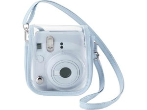 �y�����񂹁z�G���R�� �`�F�L�P�[�X instax mini12�p �N���A �u���[ IC-CCM12BU �O�r �J�����P�[�X �o�b�O �J���� �I�[�f�B�I �Ɠd