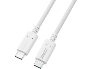�y�����񂹁z�G���R�� Type-C�P�[�u�� 240W 1.5m �z���C�g MPA-CCPE15WH