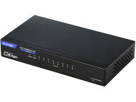 【お取り寄せ】エレコム スイッチングハブ 8ポート 2.5G メタル ブラック EHC-Q08MA2-HB スイッチングハ…