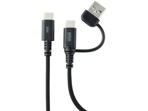 �y�����񂹁z�T�����T�v���C USB2.0 Type-C�P�[�u�� C to A�ϊ��A�_�v�^�t�� PD60W �u���b�N KU-CCP60ACC10BK USB�P�[�u�� C to �P�[�u�� �d���^�b�v �z���p�[�c �Ɠd