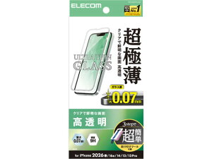 �y�����񂹁z�G���R�� iPhone17e �����K���X 9H 0.7mm PM-A26SFLGUST �X�}�[�g�t�H���p�t���ی�t�B���� �X�}�[�g�t�H���֘A�i �X�}�z �^�u���b�g�֘A�i
