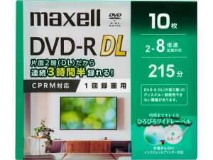 �}�N�Z�� �^��p DVD-R DL 10������ 1��^��p DRD215WPG.10S �^��pDVD �^��p���f�B�A �L�^���f�B�A �������[�J�[�h �Ɠd