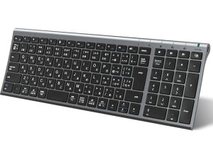 �y�����񂹁ziclever Bluetooth�L�[�{�[�h �O���[�u���b�N IC-BK22-GB
