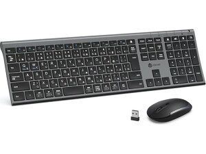 �y�����񂹁ziclever �L�[�{�[�h&�}�E�X�Z�b�g �O���[�u���b�N IC-BK23Combo-GB