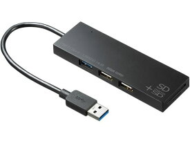 サンワサプライ USB3.1+2.0コンボハブ カードリーダー付き カードリーダー ライター PC用ドライブ PC周辺機器