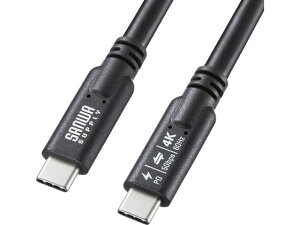 �y�����񂹁z�T�����T�v���C USB 5Gbps Type-C�P�[�u�� PD100W �f���o�͑Ή� 3m KU-5GCCP10030TK
