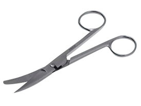 【お取り寄せ】日本フリッツメディコ 外科剪刀 片尖ハズシ 曲 B022-1306 外科剪刀 汎用 鋼製器具 看護 医療