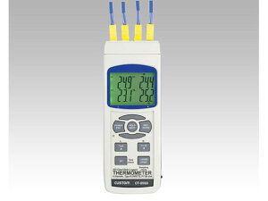 【お取り寄せ】カスタム 4チャンネル温度計 CT-05SD デジタル温度計 湿度 計測 研究用