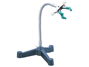 【お取り寄せ】アズワン 温度計センサースタンド(フレキ部200mm) FAC-2S スタンド 組立棒 実験用 小物 機材 研究用