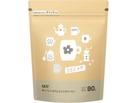 UCC おいしいカフェインレスコーヒー 袋 90g インスタントコーヒー 袋入 詰替用
