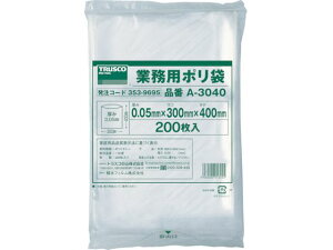 y񂹁zTRUSCO ^| c400×300×t0.05  200 ^Cv S~ S~ |