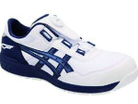 【お取り寄せ】アシックス ウィンジョブCP209 BOA ホワイト×ピーコート 23.5cm 安全靴 作業靴 安全保護具 作業