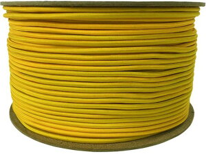 【お取り寄せ】ユタカメイク タイトゴムロープドラム巻 6mm×200m イエロー PRT-26