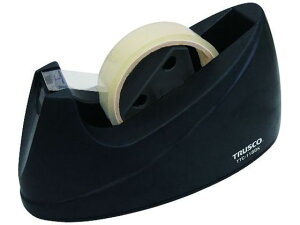 【お取り寄せ】TRUSCO コア両用テープカッター ブラック TTC-118BK テープカッター ガムテープ 粘着テープ