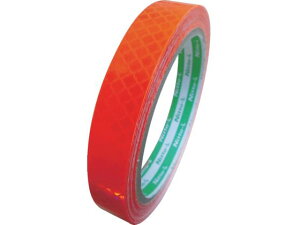 【お取り寄せ】高輝度プリズム反射テープ(蛍光色) 15mm×5m オレンジ 反射テープ 反射シート 安全保護テープ ガムテープ 粘着テープ