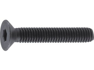 【お取り寄せ】TRUSCO 六角穴付皿ボルト 黒染め 全ネジ M5×12 65本入 B73-0512