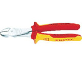 【お取り寄せ】KNIPEX 絶縁1000V強力型ニッパー 200mm 7406-200KNIPEX 絶縁1000V強力型ニッパー 200mm 7406-200 弱電用絶縁工具 空調 電設資材 作業 工具