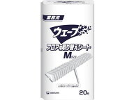 ユニ・チャーム 業務用ウェーブ Gウェ-ブフロアシ-トM替え 20枚 47080 モップ 水きりワイパー 掃除道具 …