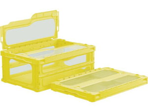 【お取り寄せ】サンコー フタ一体型折畳コンテナー 559200 マドコンライトC-55Bイエロー