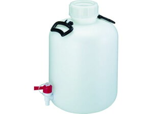 【お取り寄せ】瑞穂 広口瓶コック付 20L 0295 小型容器 樹脂製 樹脂容器 計量器 研究用