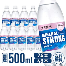 伊藤園 ミネラルストロング強炭酸水 500ml×24本 500ml×48本 500ml 24本 48本 スパークリングウォーター 炭酸水 国産 まとめ買い 箱買い 業務用