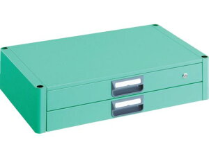 【お取り寄せ】TRUSCO フェニックスワゴン 2段引出 750×500 YG色 PEW-75X-YG