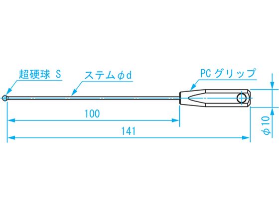 お土産・買い物 【お取り寄せ】SK ボールギャップゲージ ステム径2.3mm
