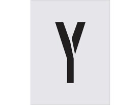 【お取り寄せ】IM ステンシル Y 文字サイズ250×125mm AST-77 塗装 塗装 養生 内装 土木 建築資材