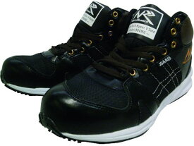 【お取り寄せ】日進 プロテクティブスニーカーミドルカット ブラック 26.5cm 安全靴 作業靴 安全保護具 作業