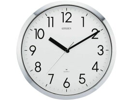 【お取り寄せ】シチズン 掛時計 強化防滴・防塵型 シルバー φ320×39 壁掛けタイプ 時計 温湿度計 家電