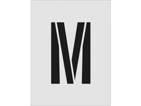 【お取り寄せ】IM ステンシル M 文字サイズ250×125mm AST-M250125 塗装 塗装 養生 内装 土木 建築資材