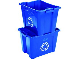 【お取り寄せ】ラバーメイド リサイクルボックス ブルー 57147365 ゴミ箱 ゴミ袋 ゴミ箱 掃除 洗剤 清掃