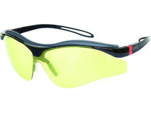 【お取り寄せ】OTOS 一眼型保護メガネ スポーツタイプ イエローレンズ フレーム黒色 メガネ 防災面 ゴーグル 安全保護具 作業