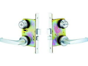 【お取り寄せ】MIWA 木製ドア用レバーハンドル錠 WLA20-1 シリンダーU9バックセット 補助錠 建築金物 土木 建築資材