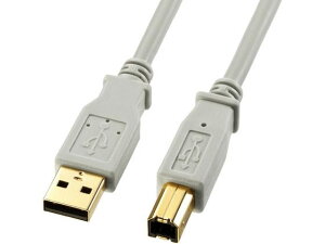 �y�����񂹁z�T�����T�v���C USB2.0�P�[�u�� (���C�g�O���[ 0.6m) KU20-06HK2 USB�P�[�u�� A to B �P�[�u�� �d���^�b�v �z���p�[�c �Ɠd
