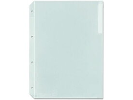 プラス 差替リフィル クリアフォルダー 見出紙付 A4 4穴 クリアー 88154 A4 多穴 替紙 シングルポケットタイプ クリヤーファイル