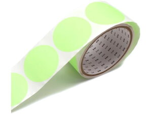 【お取り寄せ】カモ井 mt 丸シールロール ショッキンググリーン 100枚 MTSEAR12 カラーシール ふせん インデックス メモ ノート