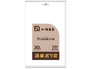 日本サニパック ニオワイナ消臭袋 白半透明 30L 10枚 375545 半透明 ゴミ袋 ゴミ袋 ゴミ箱 掃除 洗剤 清掃