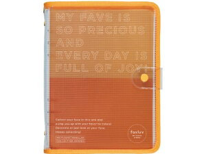 【お取り寄せ】キングジム 推し活ファイル ファブラブ バインダ- オレンジ FL5210-OR 多穴リングファイル 丸型 D型 リング式ファイル