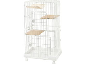 【お取り寄せ】アイリスオーヤマ ミニキャットケージ ハンモック付き マットホワイト PMCC-115H 猫 キャット用 ペット お散歩 生活グッズ ペットハウス