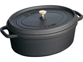 【お取り寄せ】STAUB ストウブ ピコ・ココット オーバル 37cm ブラック 40509-370 キッチン 雑貨 テーブル