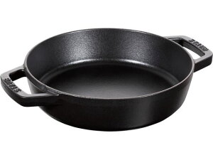 �y�����񂹁zSTAUB �X�g�E�u ����t���C�p�� ���E���h 26cm �u���b�N